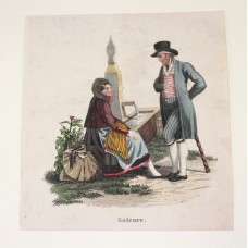 gravura 1785 - vestimentatie de epoca - Soleure - Elvetia gravura 1785 - vestimentatie de epoca - Soleure - Elvetia