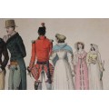 gravura Costumes Anglais 1814 - Paris