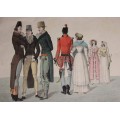 gravura Costumes Anglais 1814 - Paris