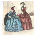 gravura si text Victorian Fashion - Martie 1859 - Englishwoman's Domestic Magazine