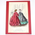 gravura The Fashions - Martie 1862 -  Englishwoman's Domestic Magazine
