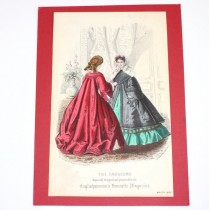 gravura The Fashions - Martie 1862 -  Englishwoman's Domestic Magazine