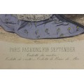 gravura Paris Fashion - Septembrie 1862 - Englishwoman's Domestic Magazine