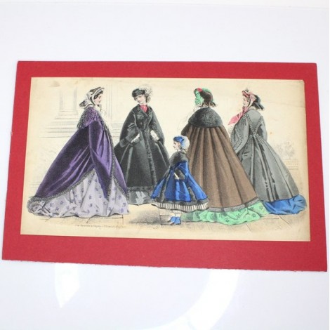 gravura de moda victoriana - Martie 1862 - The Engliswoman's domestic magazine