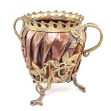 eleganta jadiniera Art Nouveau - cupru si bronz - Franta cca 1880 eleganta jadiniera Art Nouveau - cupru si bronz - Franta cca 1880