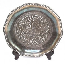 Platou decorativ Rosenthal - portelan argintat - cca 1920 Platou decorativ Rosenthal - portelan argintat - cca 1920