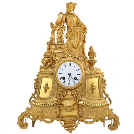 Monumental ceas de semineu | bronz Ormolu | Japy Freres cca. 1860