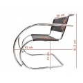 Set de patru fotolii MR Armchair - design Ludwig  Mies van der Rohe by Bononia