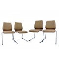 set scaune cantilever - design neo-futurist - Wiesner Hager anii '70