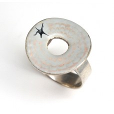 inel modernist - argint &  cloisonne - Franta inel modernist - argint &  cloisonne - Franta
