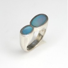 inel modernist - Nebula - argint & sidef - Franta inel modernist - Nebula - argint & sidef - Franta