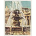 litografie - Fontana di San Pietro - Angelo Marinucci 