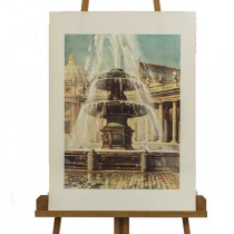 litografie - Fontana di San Pietro - Angelo Marinucci 