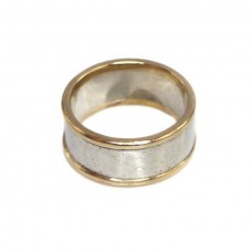 inel-verigheta din argint si aur 12k - stil minimalist -Marea Britanie  inel-verigheta din argint si aur 12k - stil minimalist -Marea Britanie