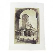litografie de autor -  Chiesa di S. Maria - Angelo Marinucci