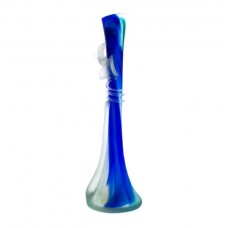 Impozanta vaza soliflor în stil Art Nouveau | sticlă suflată | tehnica pate-de-verre  Impozanta vaza soliflor în stil Art Nouveau | sticlă suflată | tehnica pate-de-verre