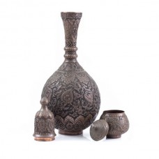 spectaculoasa suita de vase persane Qalam Zani - Iran  spectaculoasa suita de vase persane Qalam Zani - Iran