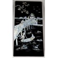 arta japoneza : lacquer & intarsie abalone  58 cm / 29.5 cm
