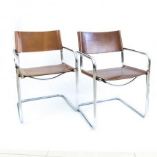 pereche de scaune cantilever Bauhaus - S 34 - Mart Stam anii '60 pereche de scaune cantilever Bauhaus - S 34 - Mart Stam anii '60