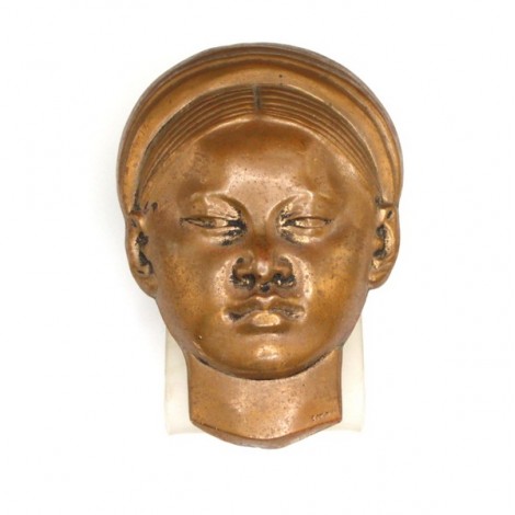 brosa Art Deco - blackamoor - Emile Adolphe Monier - anii '30 Franta