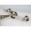 elegant sfesnic Art Deco - metal argintat - Franta cca 1930