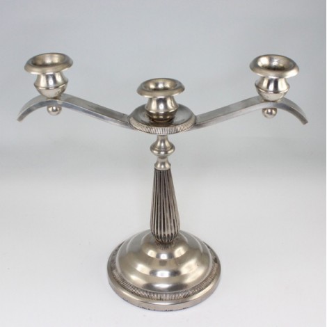 elegant sfesnic Art Deco - metal argintat - Franta cca 1930