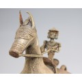 veche statueta tribala Dogon - tehnica cerii pierdute - Mali