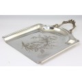 set ramasse-miettes Art Nouveau - alama argintata - Franta cca 1880