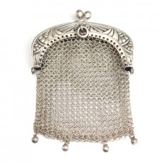 delicat pandant porte-monnaie Art Nouveau - argint - Franta cca 1880 delicat pandant porte-monnaie Art Nouveau - argint - Franta cca 1880