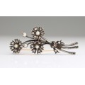 brosa victoriana - aur, argint si diamante - cca 1880 Marea Britanie