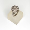 spectacular inel Belle Epoque - aur 18k si diamante 0,71 ct - Franta 