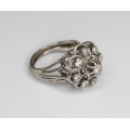 spectacular inel Belle Epoque - aur 18k si diamante 0,71 ct - Franta 