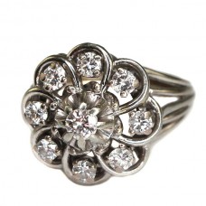 spectacular inel Belle Epoque - aur 18k si diamante 0,71 ct - Franta  spectacular inel Belle Epoque - aur 18k si diamante 0,71 ct - Franta