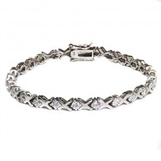 bratara tennis decorata cu zirconii - argint - Franta bratara tennis decorata cu zirconii - argint - Franta