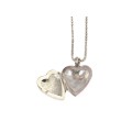 colier cu pandant locket - citat Blaise Pascal - argint - Marea Britanie