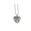 colier cu pandant locket - citat Blaise Pascal - argint - Marea Britanie