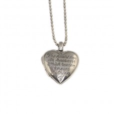 colier cu pandant locket - citat Blaise Pascal - argint - Marea Britanie colier cu pandant locket - citat Blaise Pascal - argint - Marea Britanie