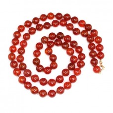 Vechi colier de agate carneol - 84 cm - Marea Britanie Vechi colier de agate carneol - 84 cm - Marea Britanie