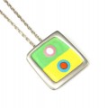colier contemporary Joi D'art - argint si email - Spania anii '80