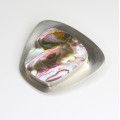 brosa modernista Arne Johansen - argint si abalone - anii '60 Danemarca
