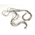 Colier contemporary multistrand  | Liquid Emotion |  Pianegonda - argint - anii 2000