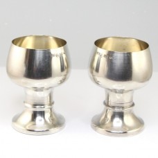pereche de cupe pentru cognac  - argint - atelier Bradimarte Guscelli - cca 1960 pereche de cupe pentru cognac  - argint - atelier Bradimarte Guscelli - cca 1960
