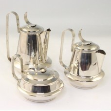 set solitaire pentru servirea ceaiului si cafelei - argint - Atomic Age - Italia anii '1960 set solitaire pentru servirea ceaiului si cafelei - argint - Atomic Age - Italia anii '1960