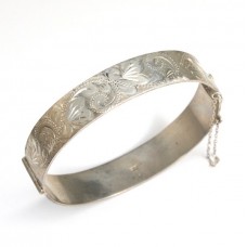 veche bratara bangle din argint - 1925 - atelier Albert Jackson - Birmingham  veche bratara bangle din argint - 1925 - atelier Albert Jackson - Birmingham