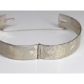 veche bratara bangle din argint - 1925 - atelier Albert Jackson - Birmingham 