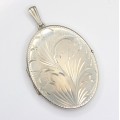 Pandant locket - Victorian Revival - argint - Marea Britanie anii '70