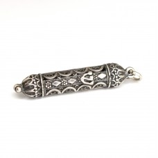 veche amuleta iudaica - Mezuzah - manufactura in argint - Israel veche amuleta iudaica - Mezuzah - manufactura in argint - Israel