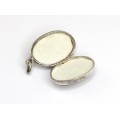 Pandant locket victorian - argint si cristal - Marea Britanie sec XIX