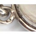Pandant locket victorian - argint si cristal - Marea Britanie sec XIX