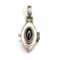 Pandant locket oriental - argint si onix - India